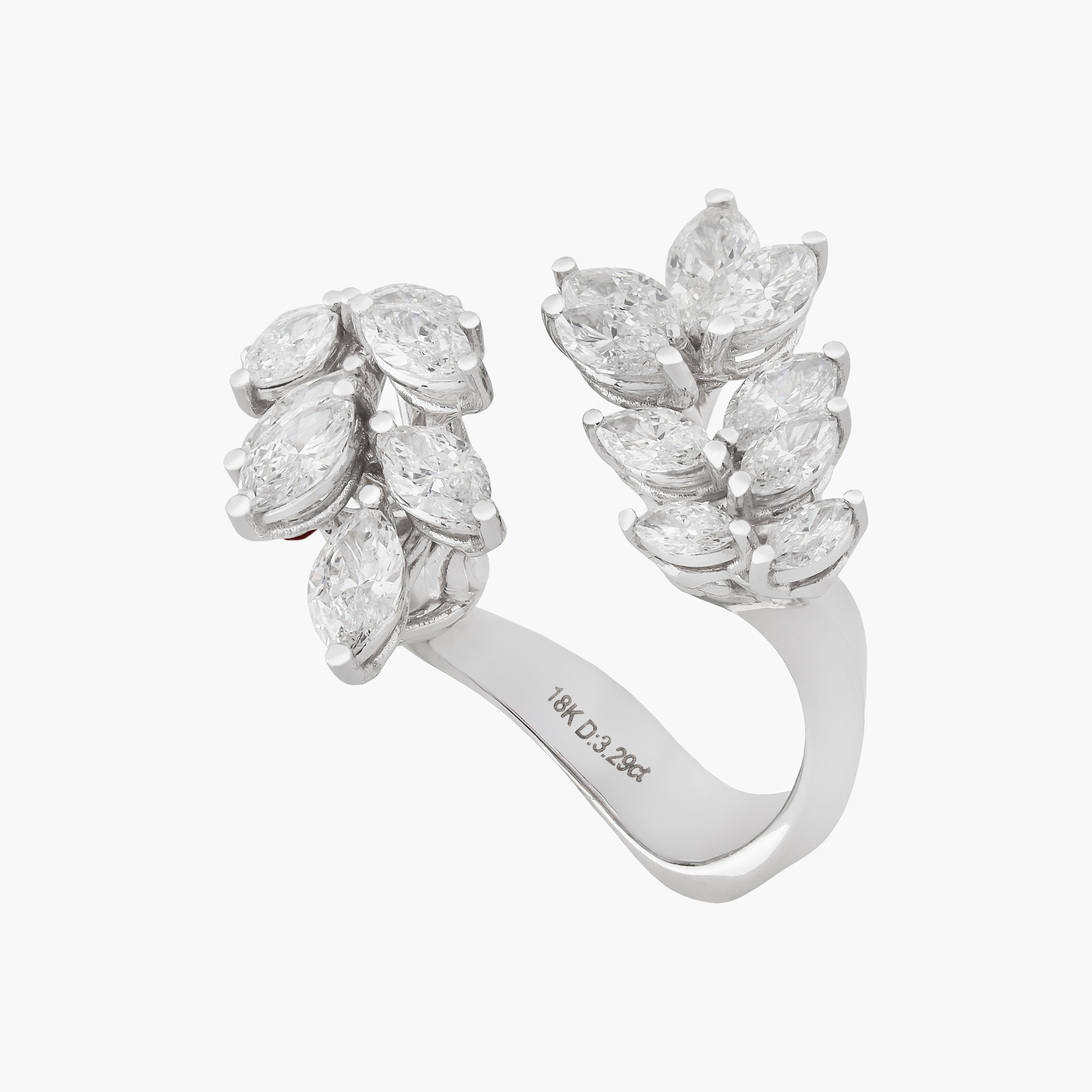 Anillo Diamantes Marquise 1