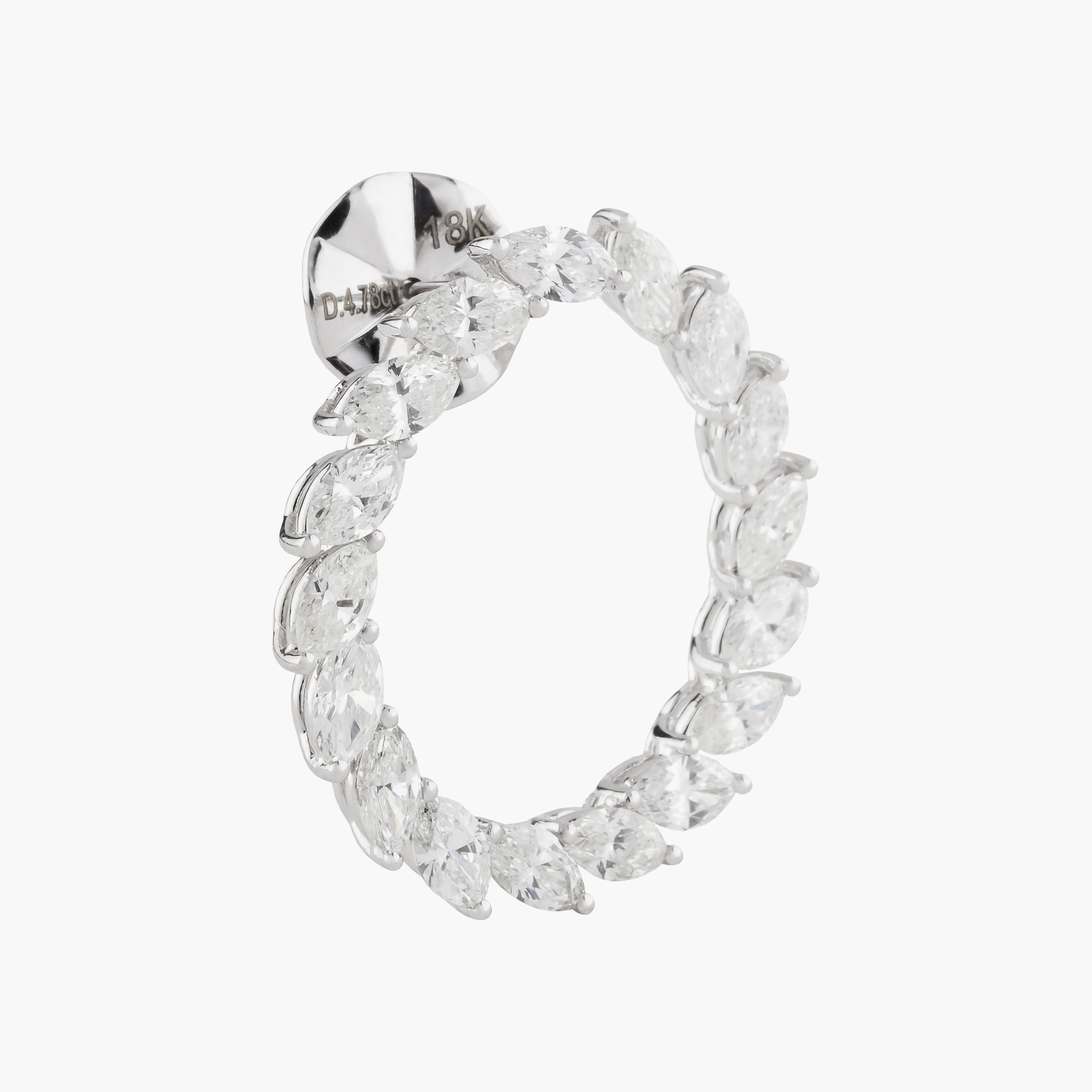 Aros Diamantes Leaf Circle 3