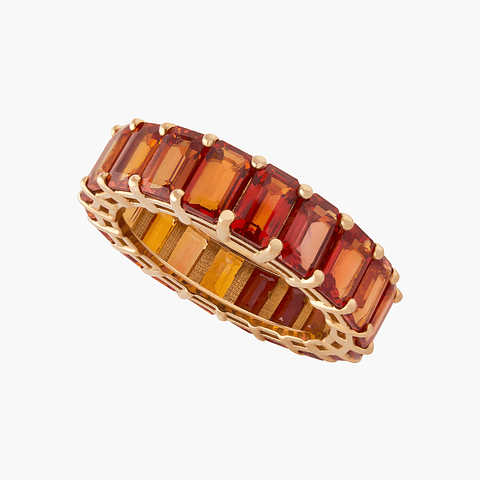 Anillo Eternidad Citrinos