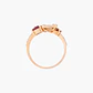 Anillo Diamantes Baguette Y Rubíes - Miniatura 2