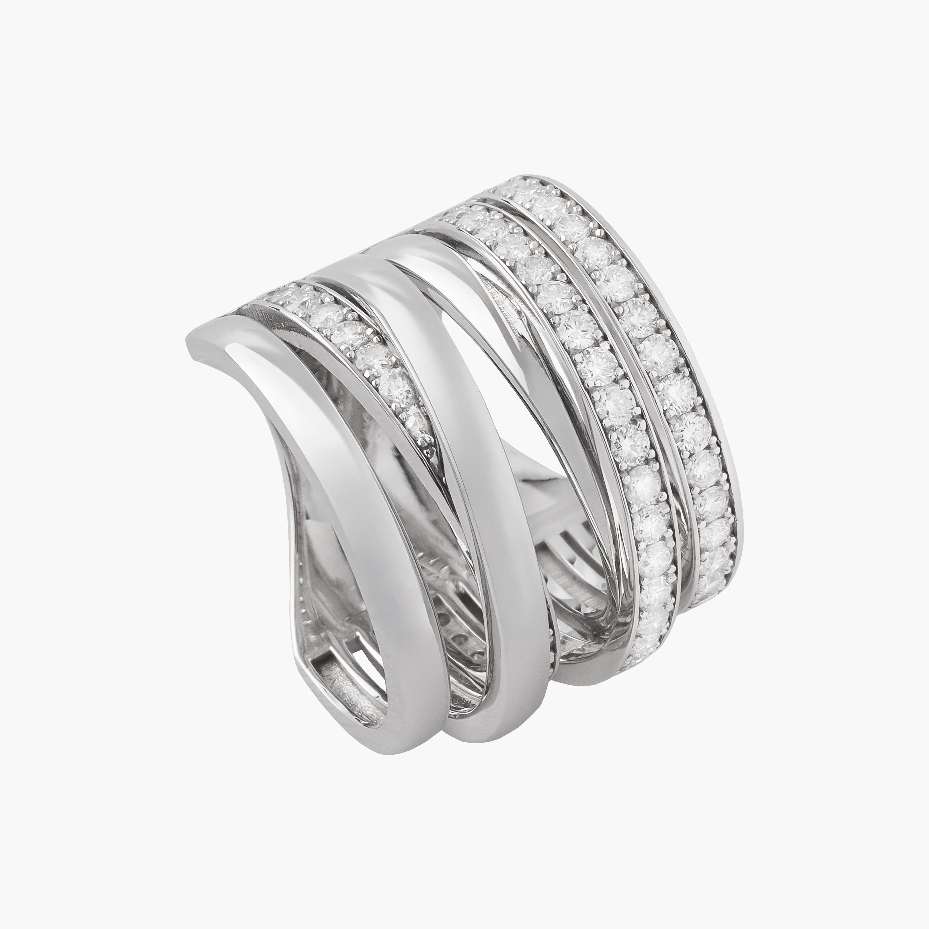 Anillo Maxi Chunky Con Diamantes 1