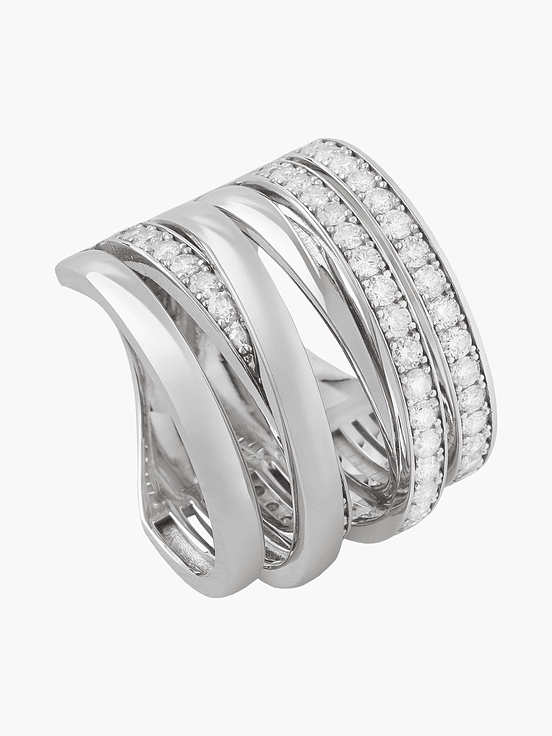 Anillo Maxi Chunky Con Diamantes 1