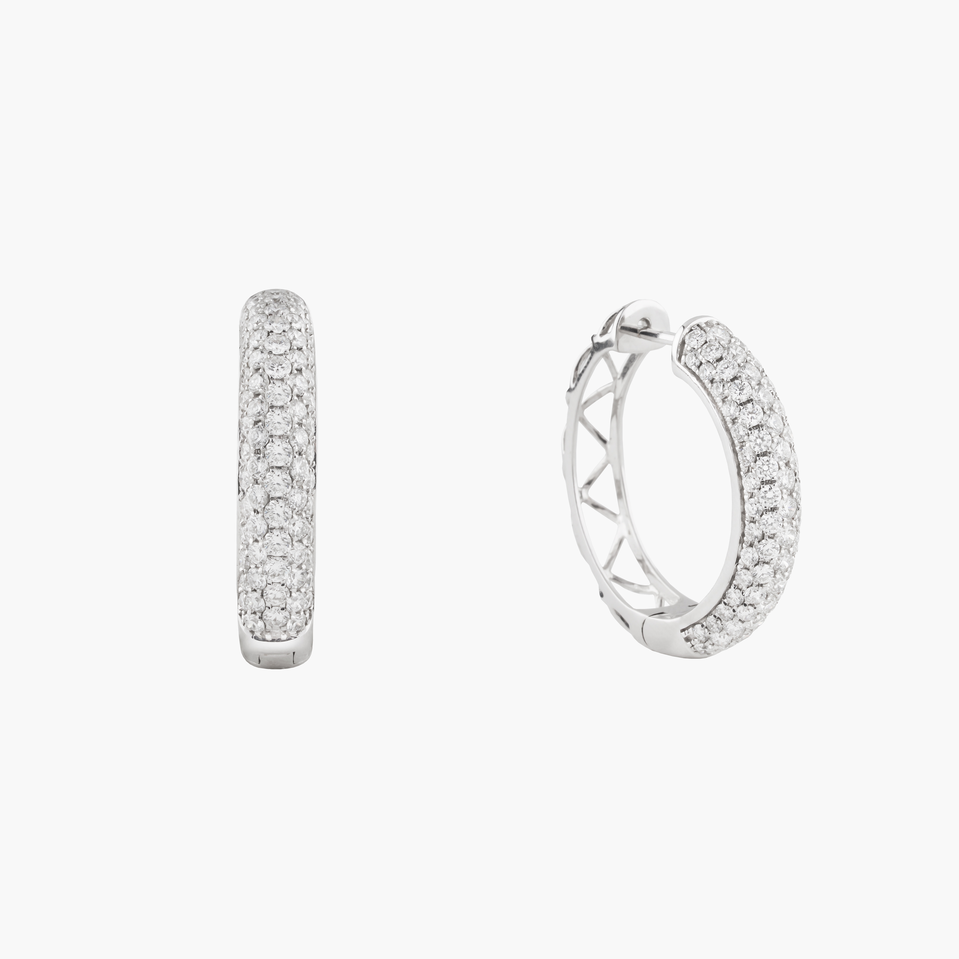 Aros Hoop En Full Diamantes 2