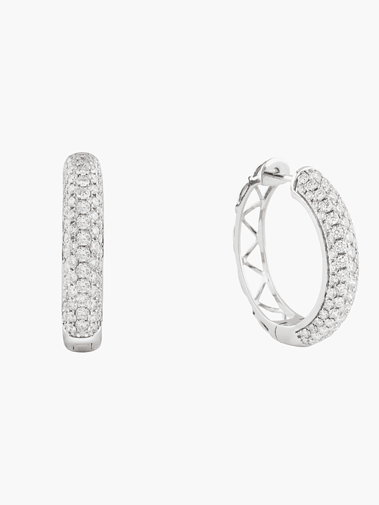 Aros Hoop En Full Diamantes 2