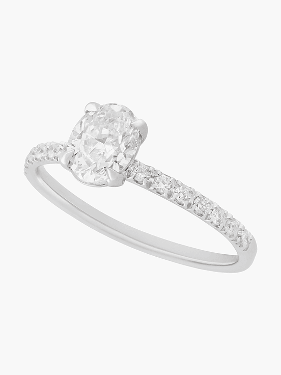 Solitario Ovalada En Pave 1