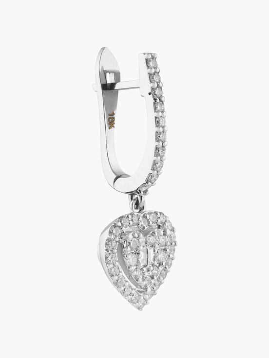 Pendientes Diamantes En Corazón 3