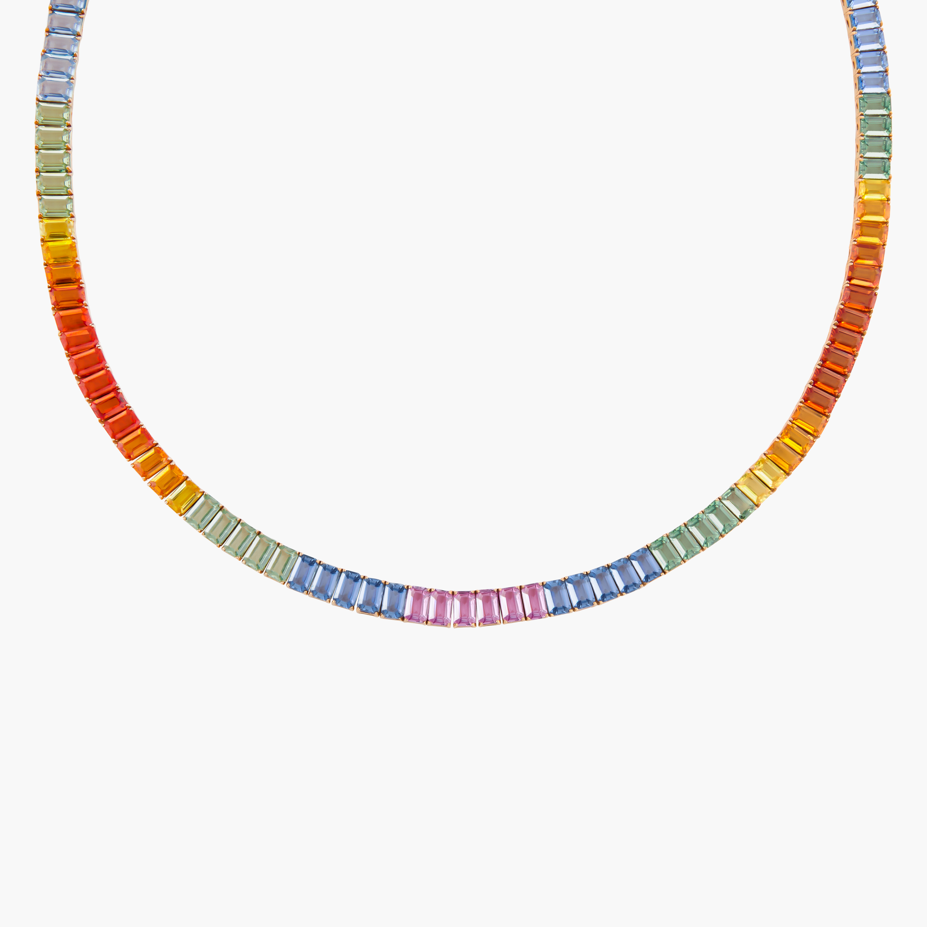 Collar Arcoiris De Zafiros 1