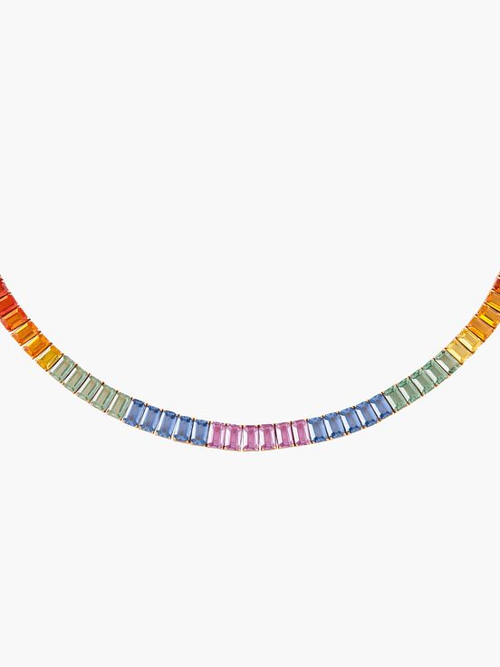 Collar Arcoiris De Zafiros 1