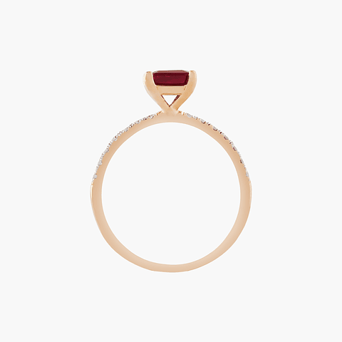 Anillo Princesa En Rubi