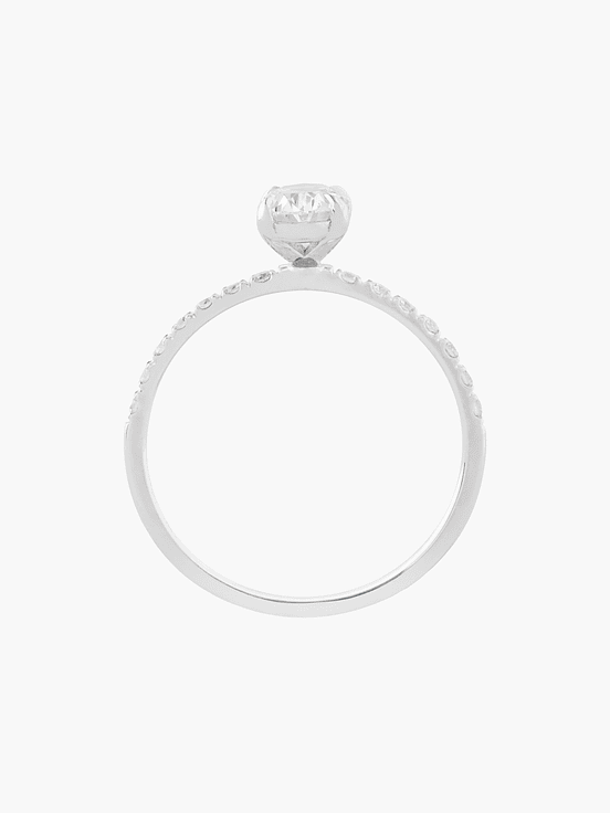 Solitario Ovalada En Pave 2