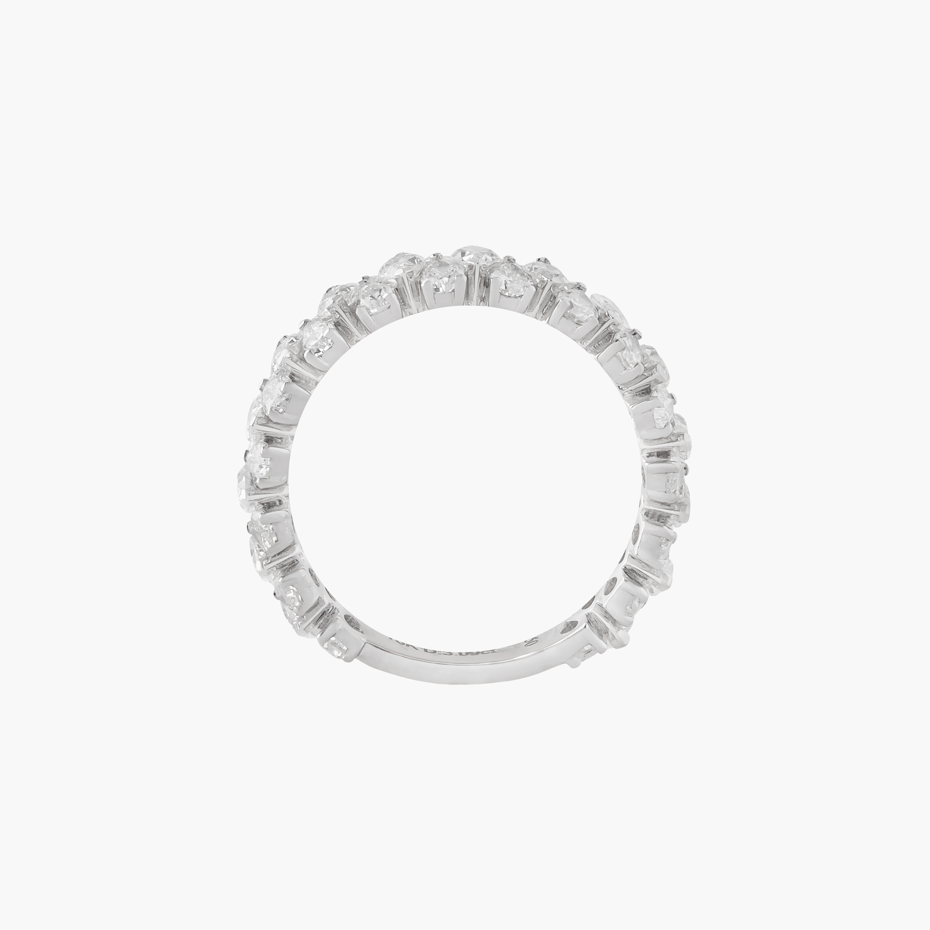 Anillo  Eternidad Diamantes Pera 2