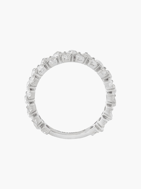 Anillo  Eternidad Diamantes Pera 2