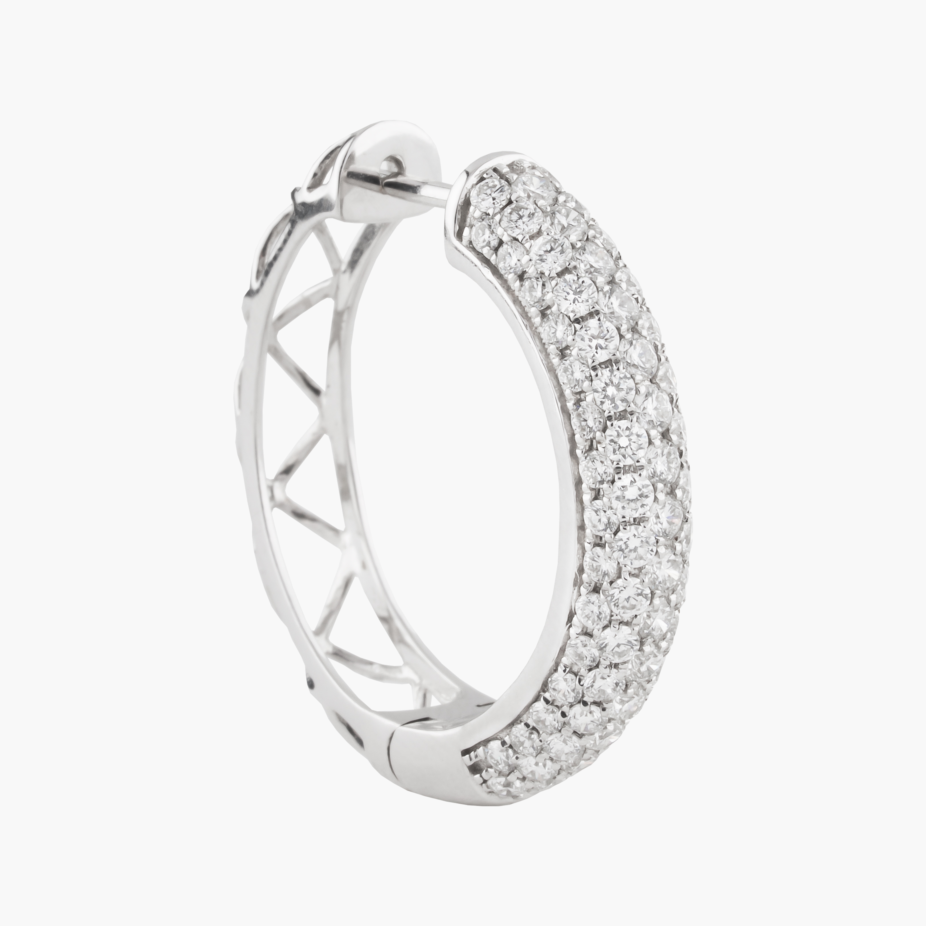 Aros Hoop En Full Diamantes 3