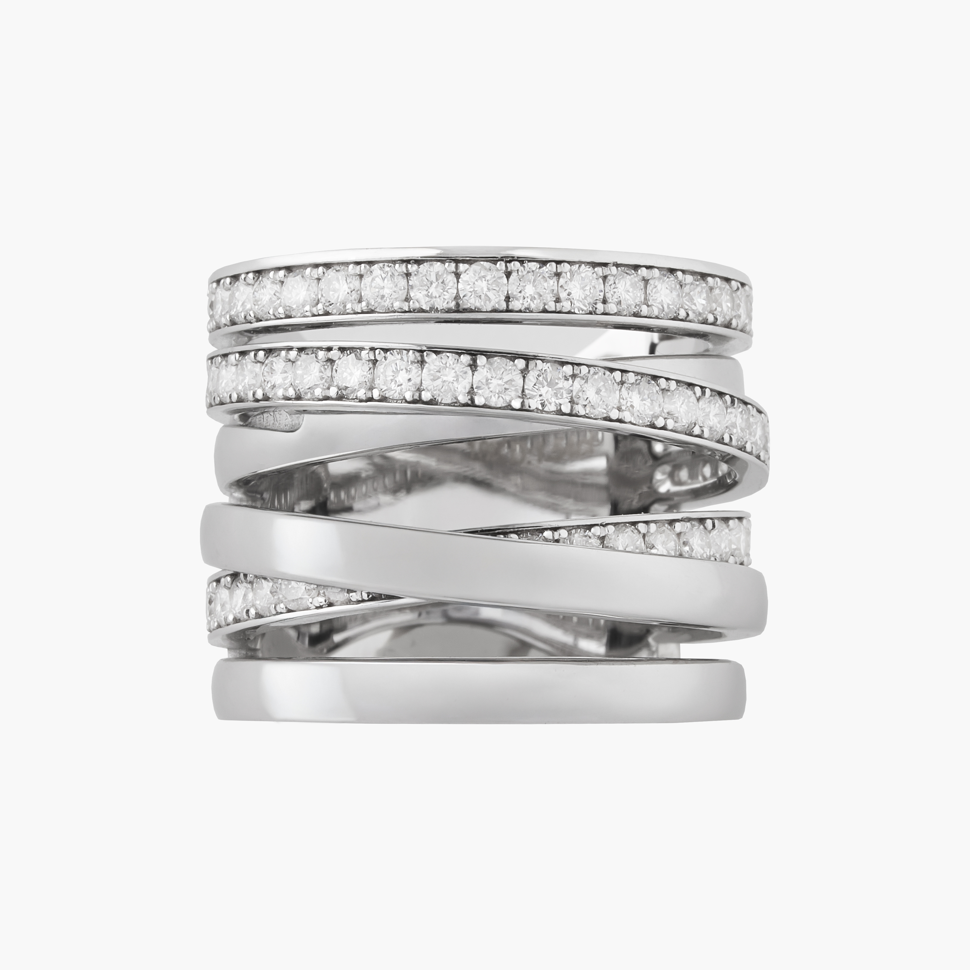 Anillo Maxi Chunky Con Diamantes 3