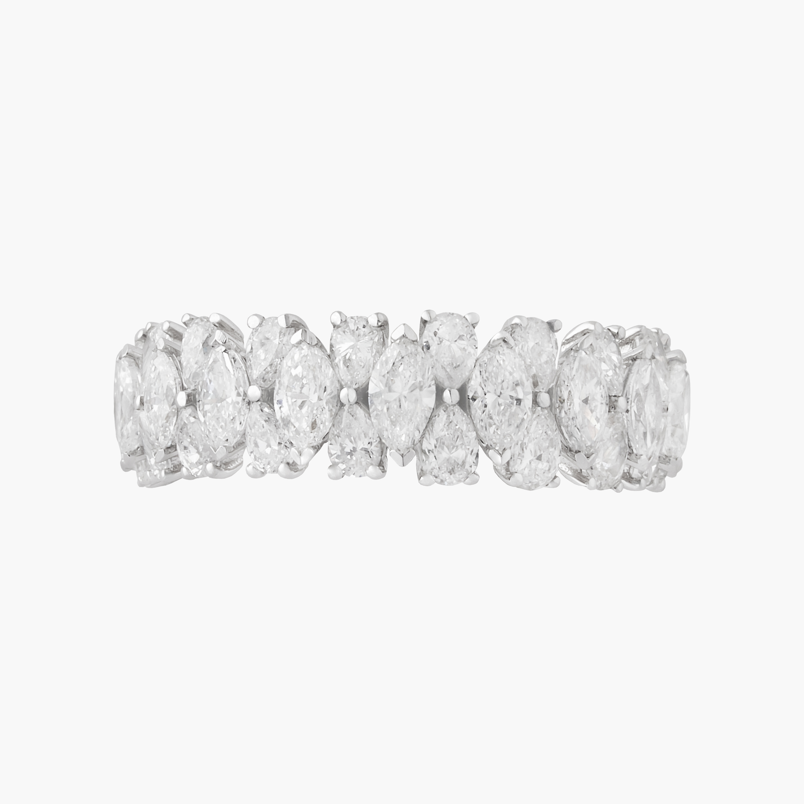 Anillo  Eternidad Diamantes Pera 3