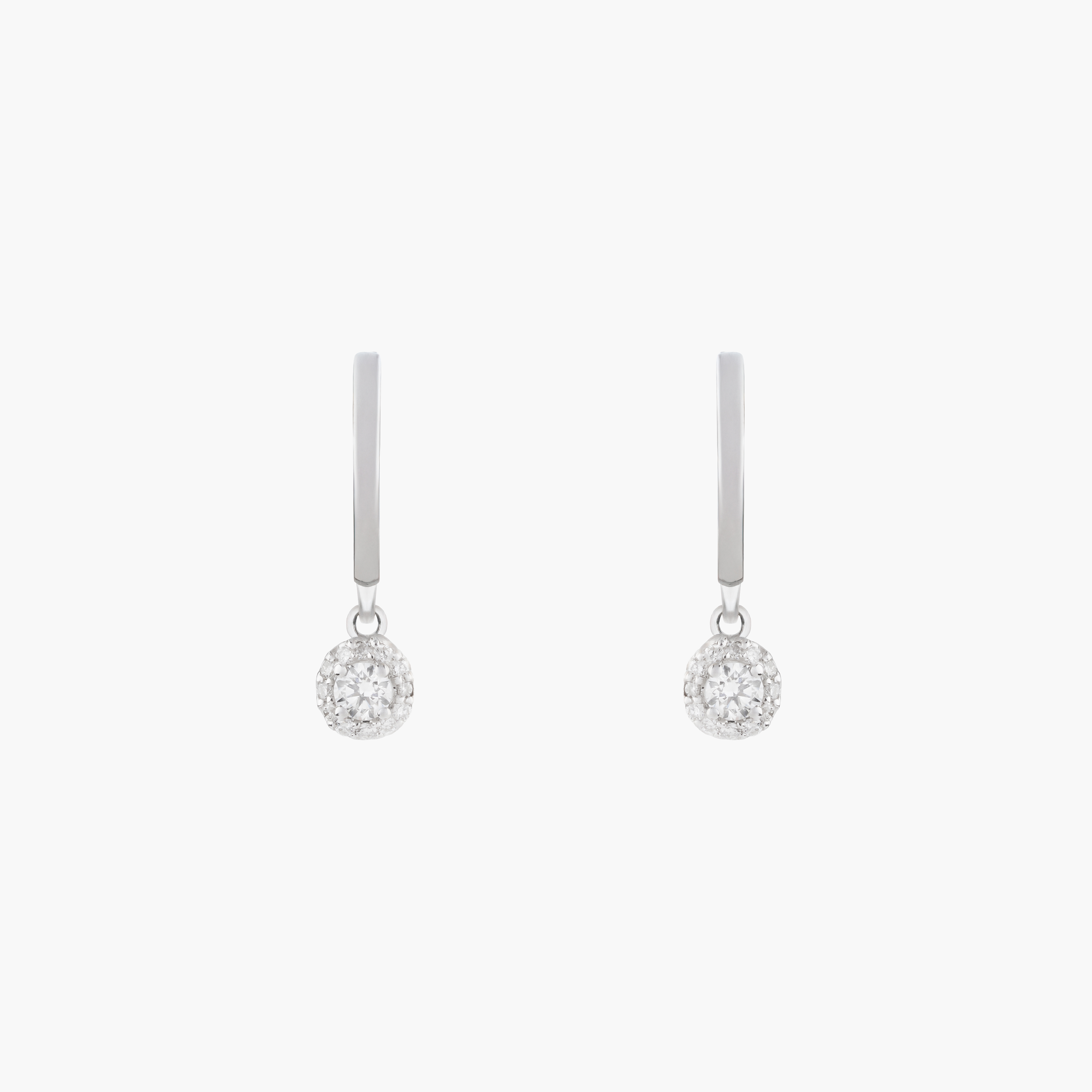 Pendientes Con Diamantes Redondos 1