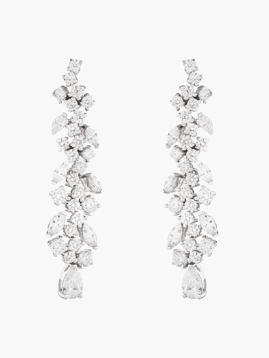 Pendientes Colgantes Con Diamantes 1