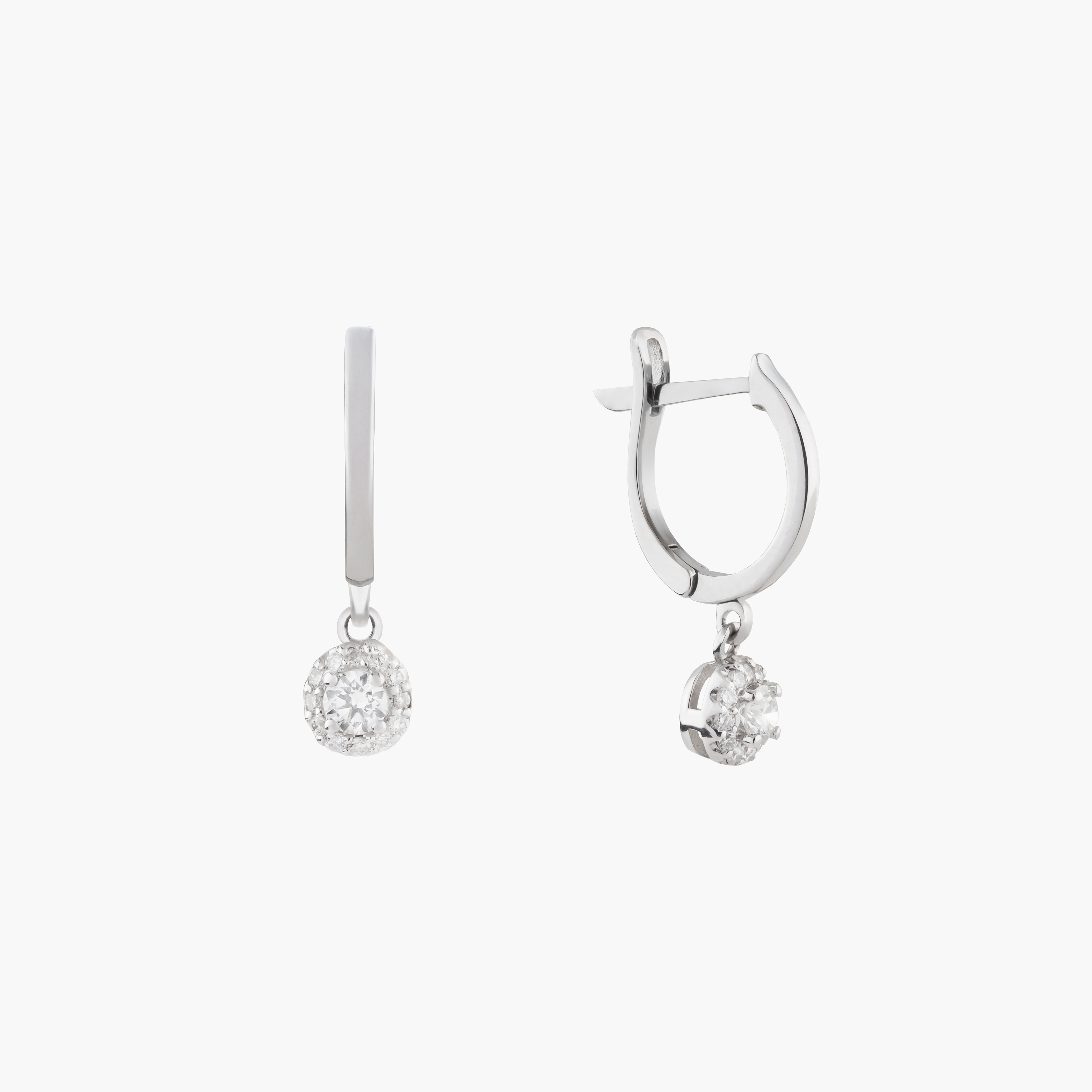 Pendientes Con Diamantes Redondos 2