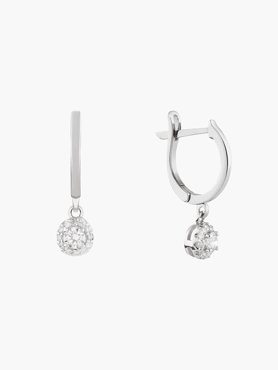 Pendientes Con Diamantes Redondos 2