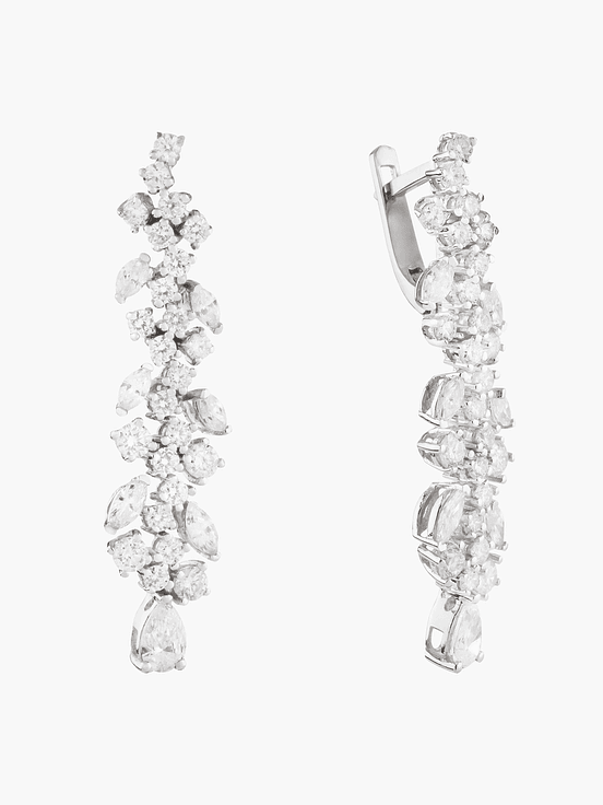 Pendientes Colgantes Con Diamantes 2