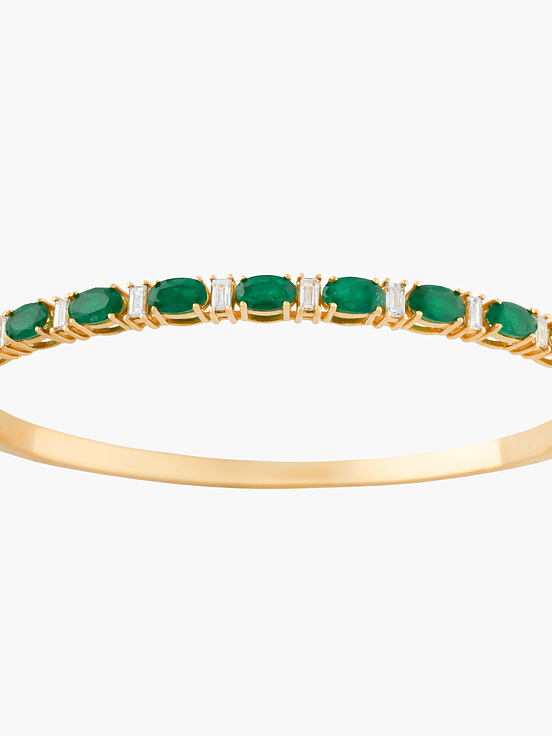 Brazalete Esmeraldas Con Diamantes 1