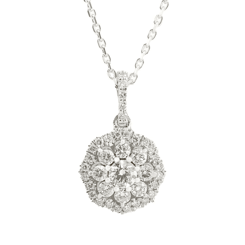 Colgante Diamante en Flor