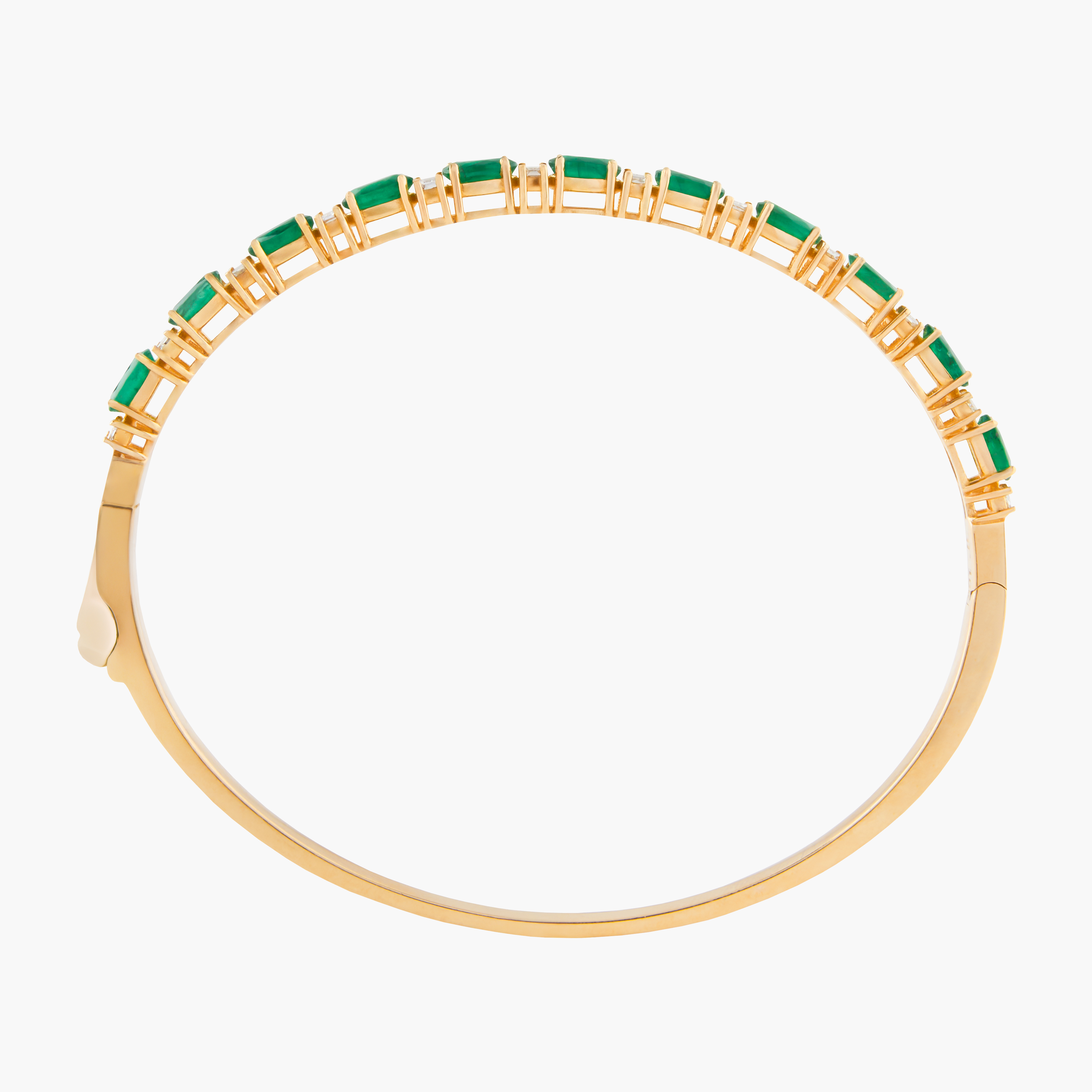 Brazalete Esmeraldas Con Diamantes 2