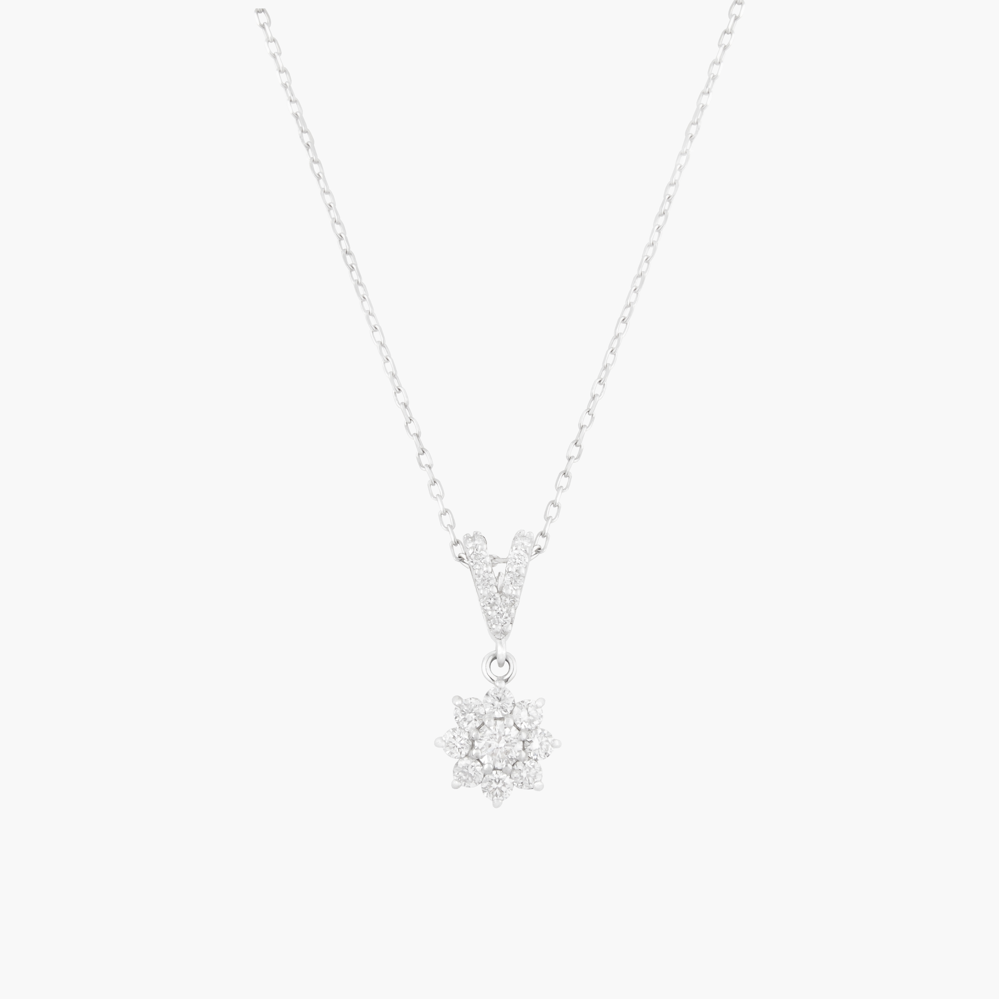 Colgante Diamantes Pavé en Flor 1