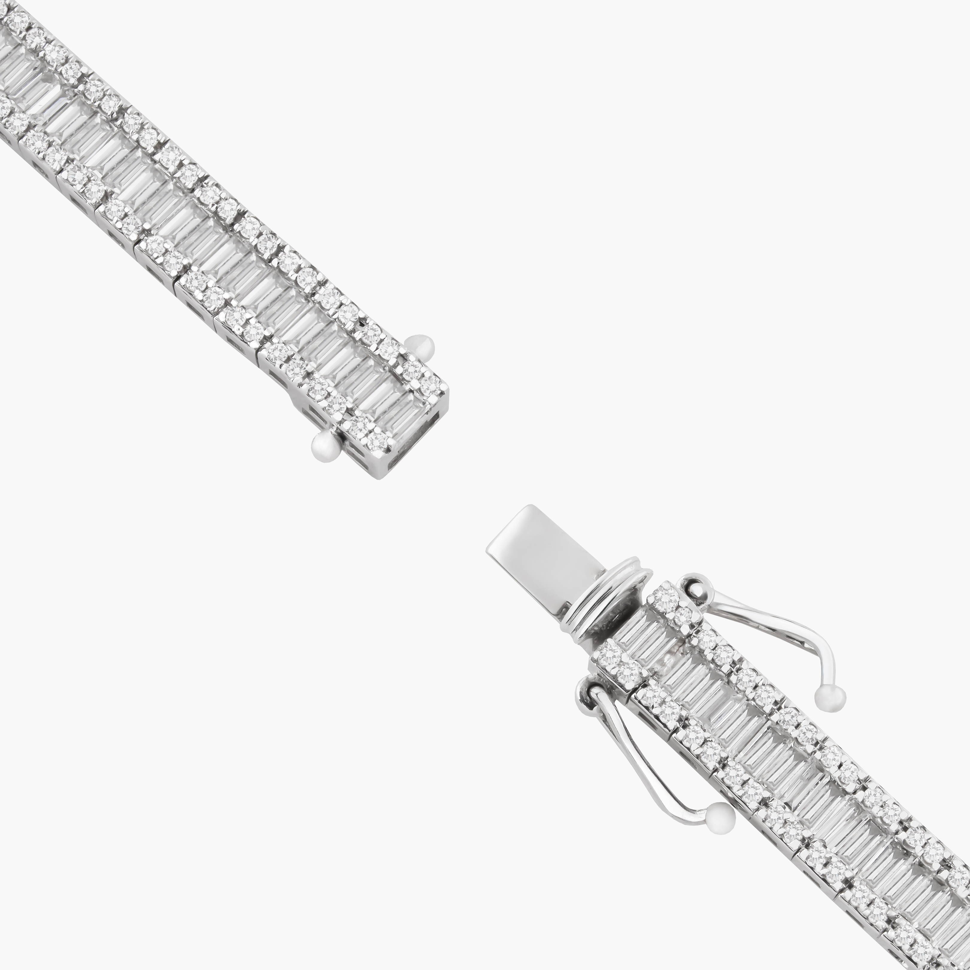 Pulsera Tenis Diamantes  Baguette 3
