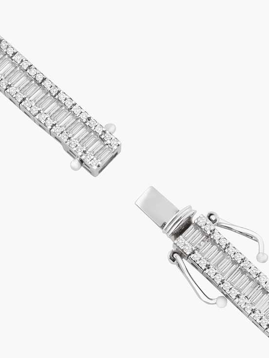 Pulsera Tenis Diamantes  Baguette 3