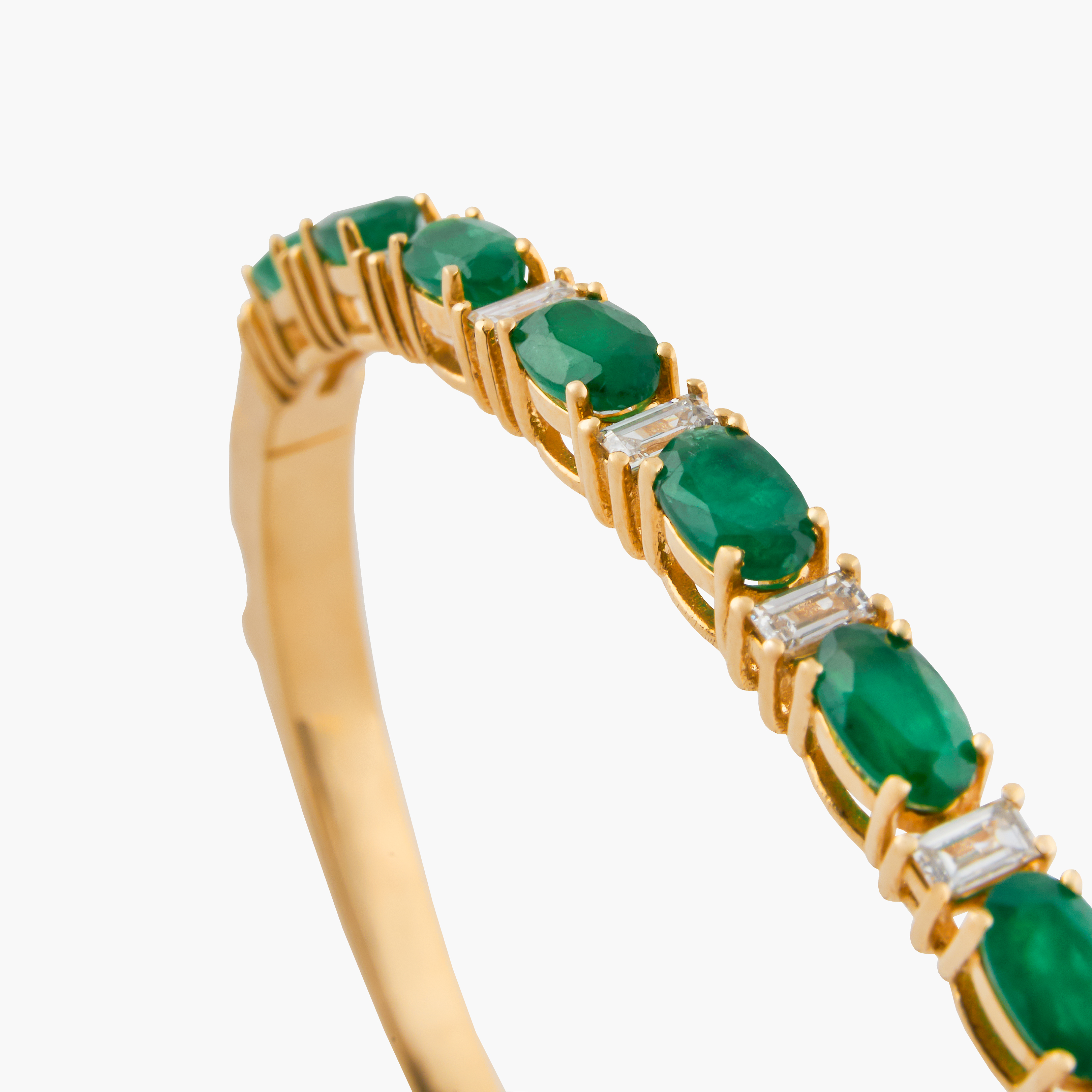 Brazalete Esmeraldas Con Diamantes 3