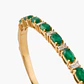 Brazalete Esmeraldas Con Diamantes - Miniatura 3