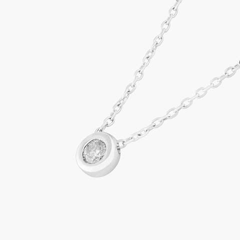 Colgante Diamante Solitario Punto de Luz