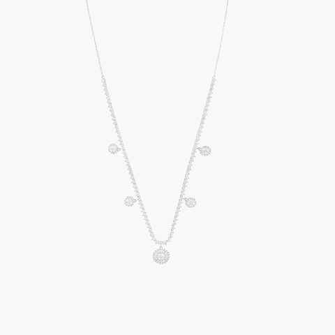 Gargantilla Diamantes Gotas  Luz