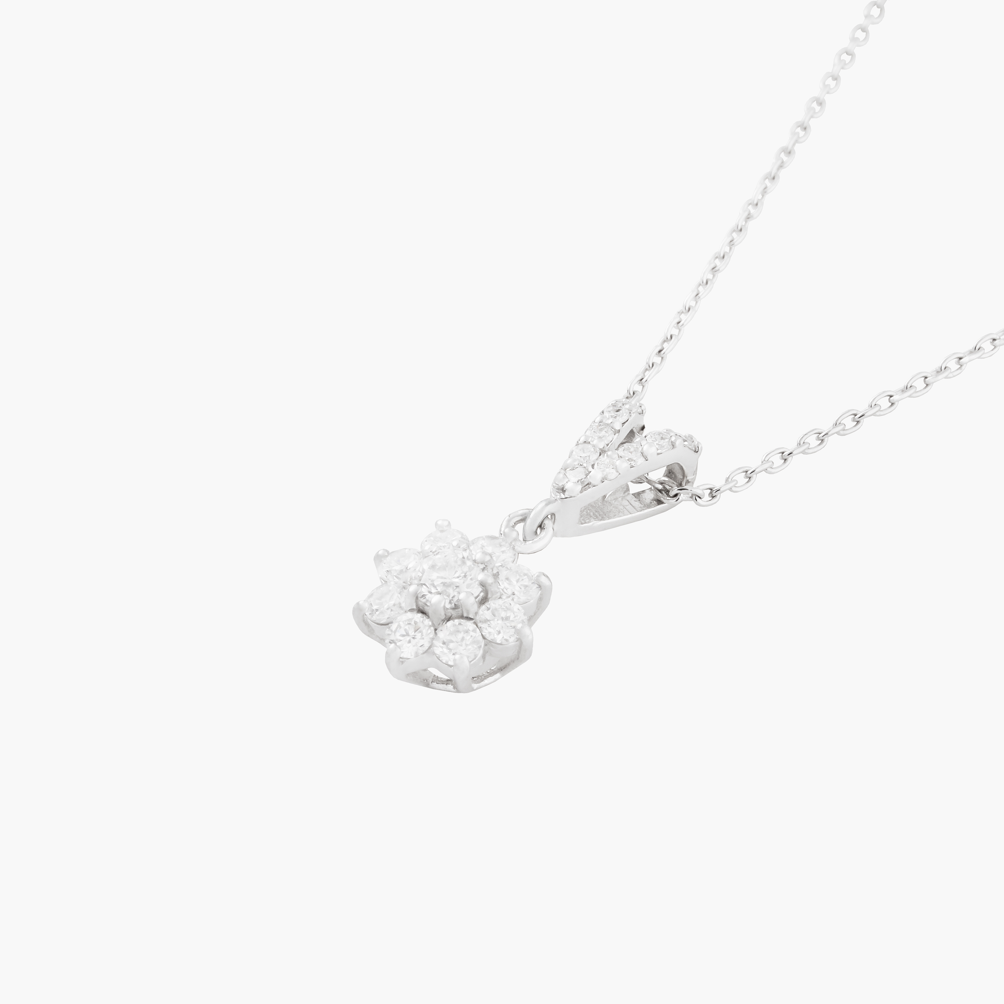Colgante Diamantes Pavé en Flor 2