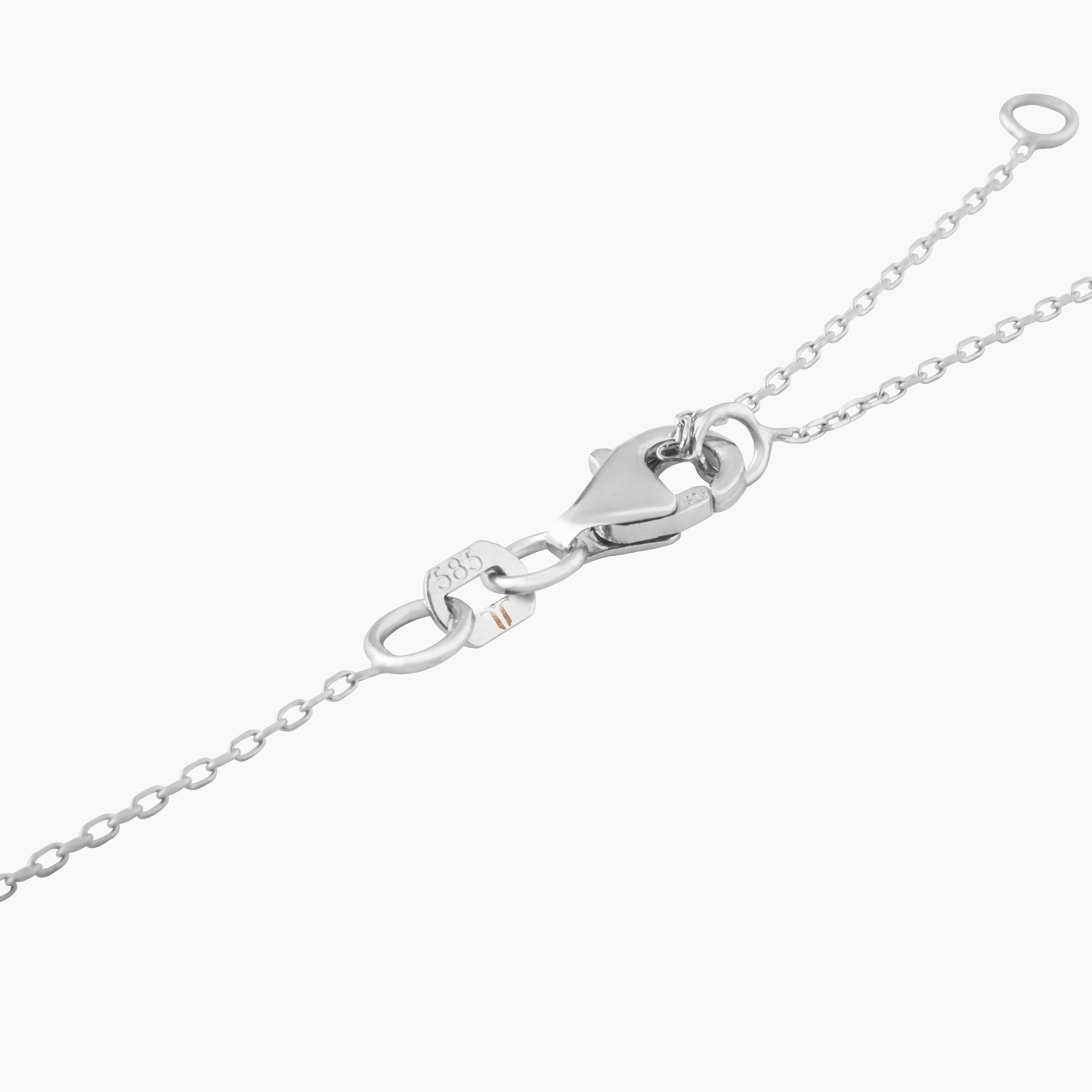 Colgante Zafiro Corazon Con Diamantes 3