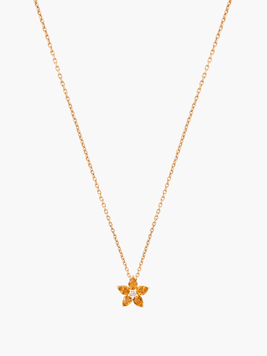 Colgante Citrino Naranjo En Flor 1