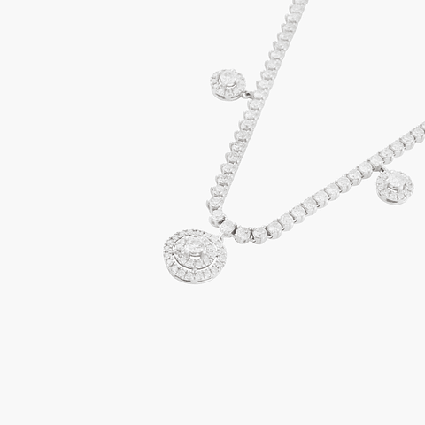 Gargantilla Diamantes Gotas  Luz