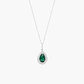 Colgante Verde Intenso Con Diamantes - Miniatura 1