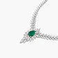 Collar Diamantes Con Esmeralda - Miniatura 2