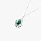 Colgante Verde Intenso Con Diamantes - Miniatura 2