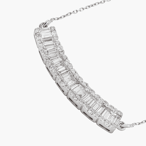 Collar Diamantes Baguette
