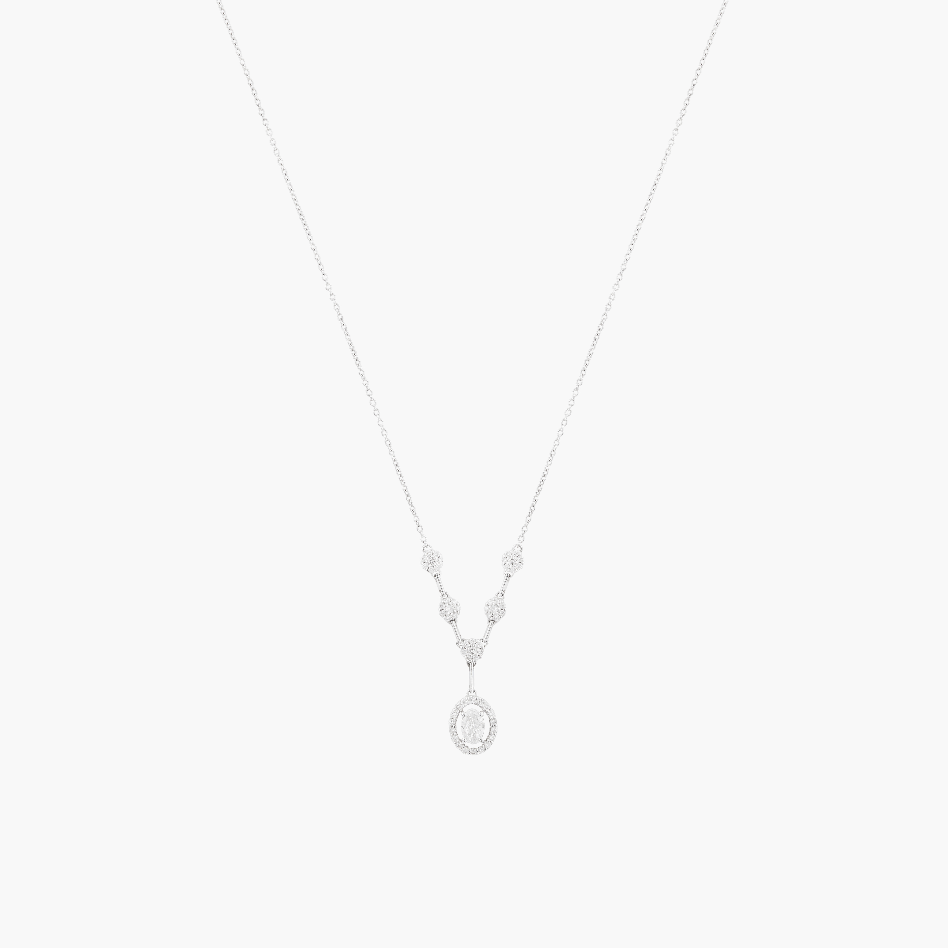 Gargantilla Diamantes Diamante  Ovalado 1