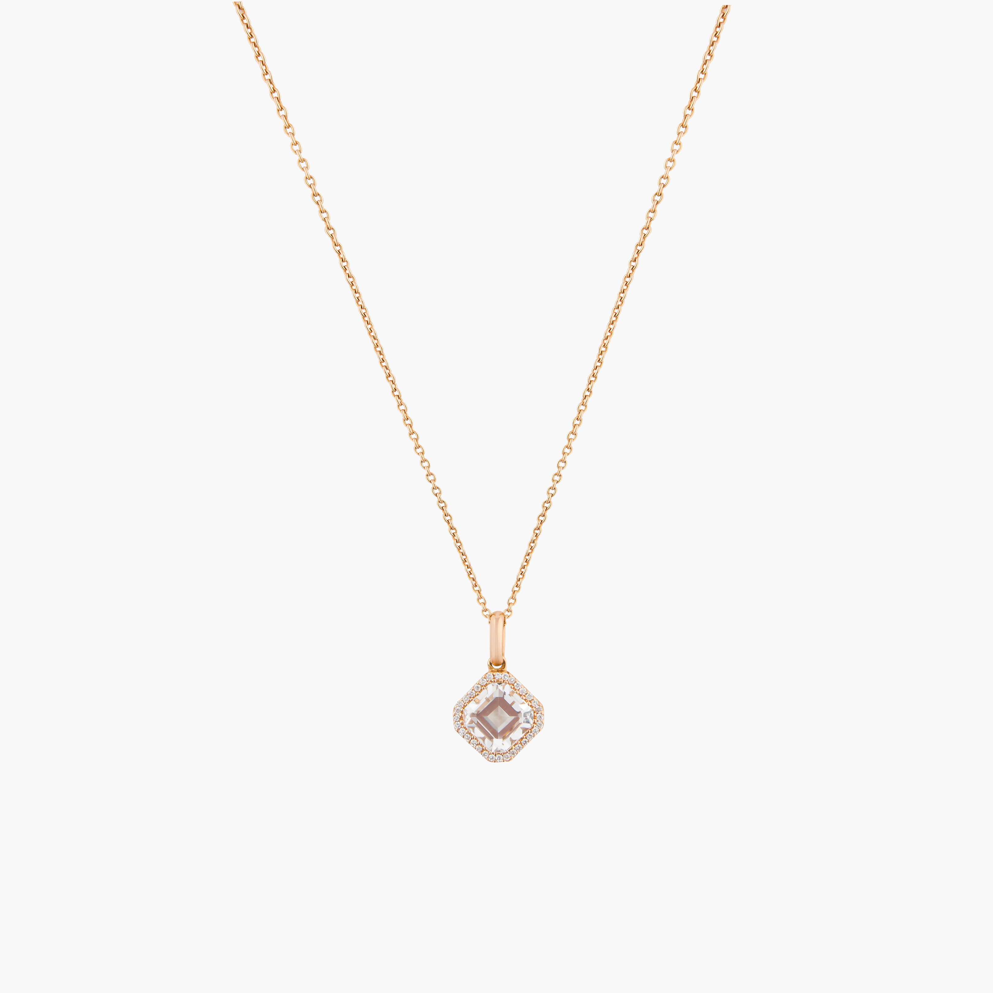 Colgante Diamante Cushion En Halo 1