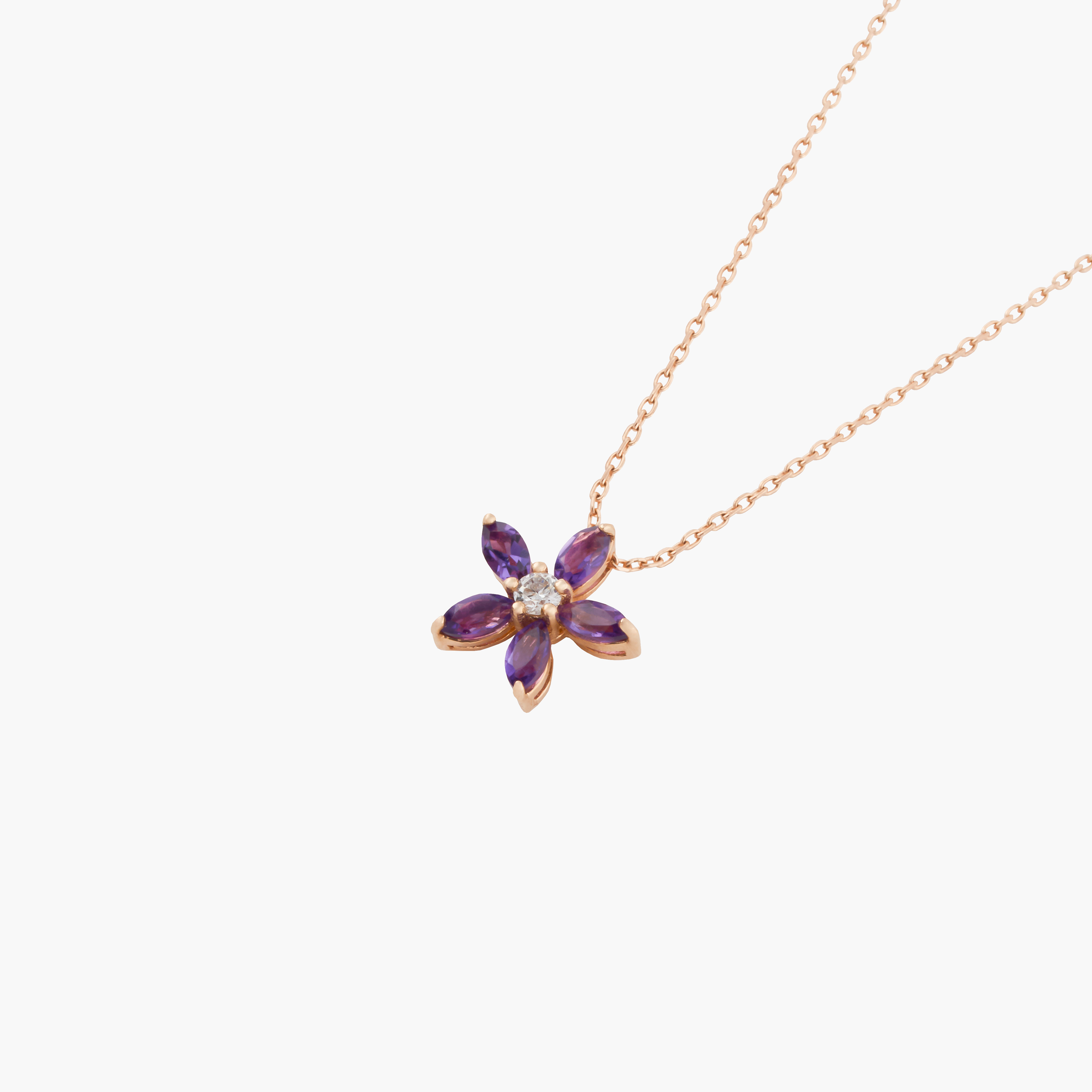 Colgante  Amatista En Flor 2