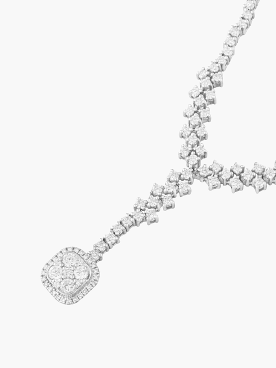 Gargantilla En V Diamantes En Cascada 2