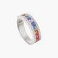 Anillo Arcoiris Zafiros Con Diamantes - Miniatura 1