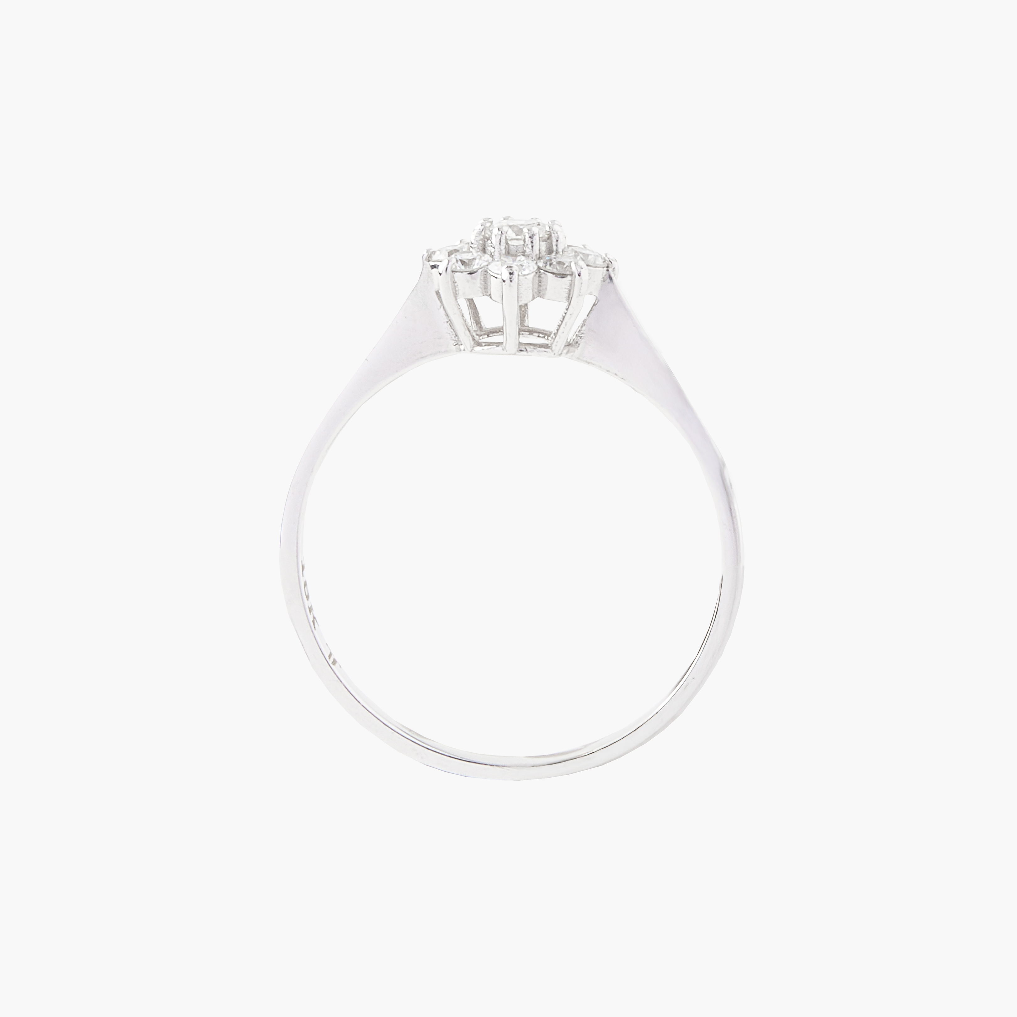 Anillo Diamantes Pavé en Flor 2