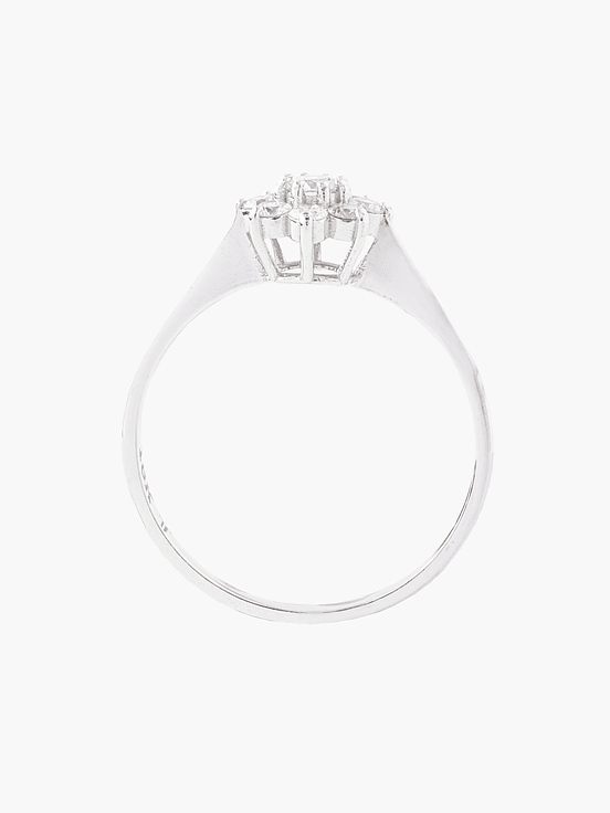 Anillo Diamantes Pavé en Flor 2