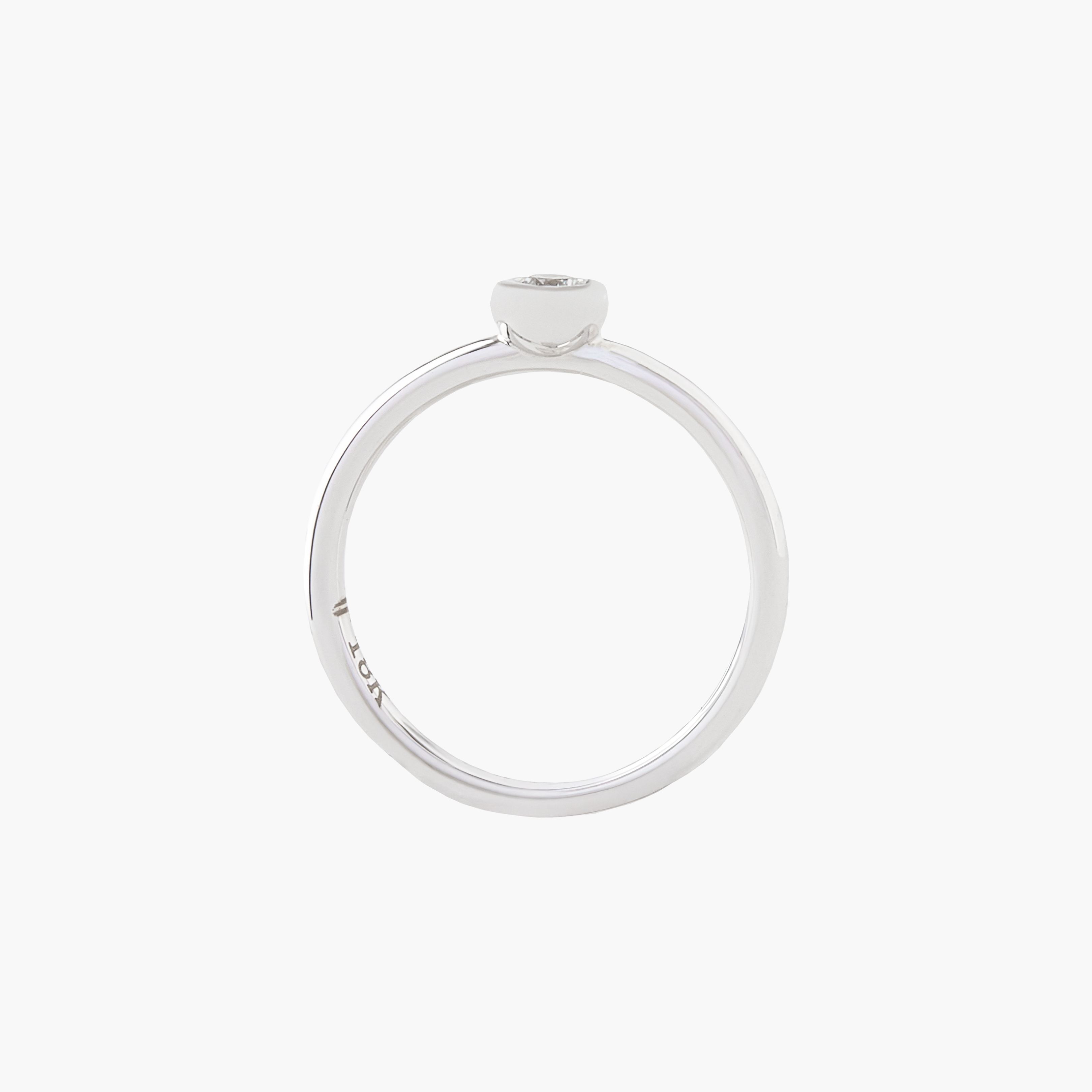 Anillo Diamante Solitario Punto Luz 2